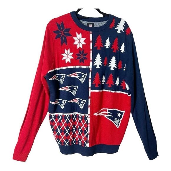 NFL Other - NFL Team Apparel New England Patriots Football Knit Sweater Size Extra Large